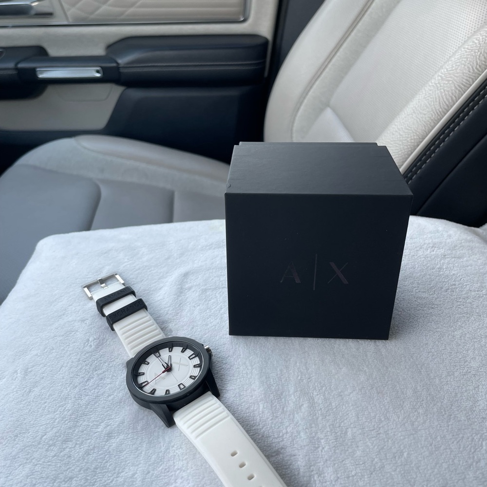 Black and White Men's Watch